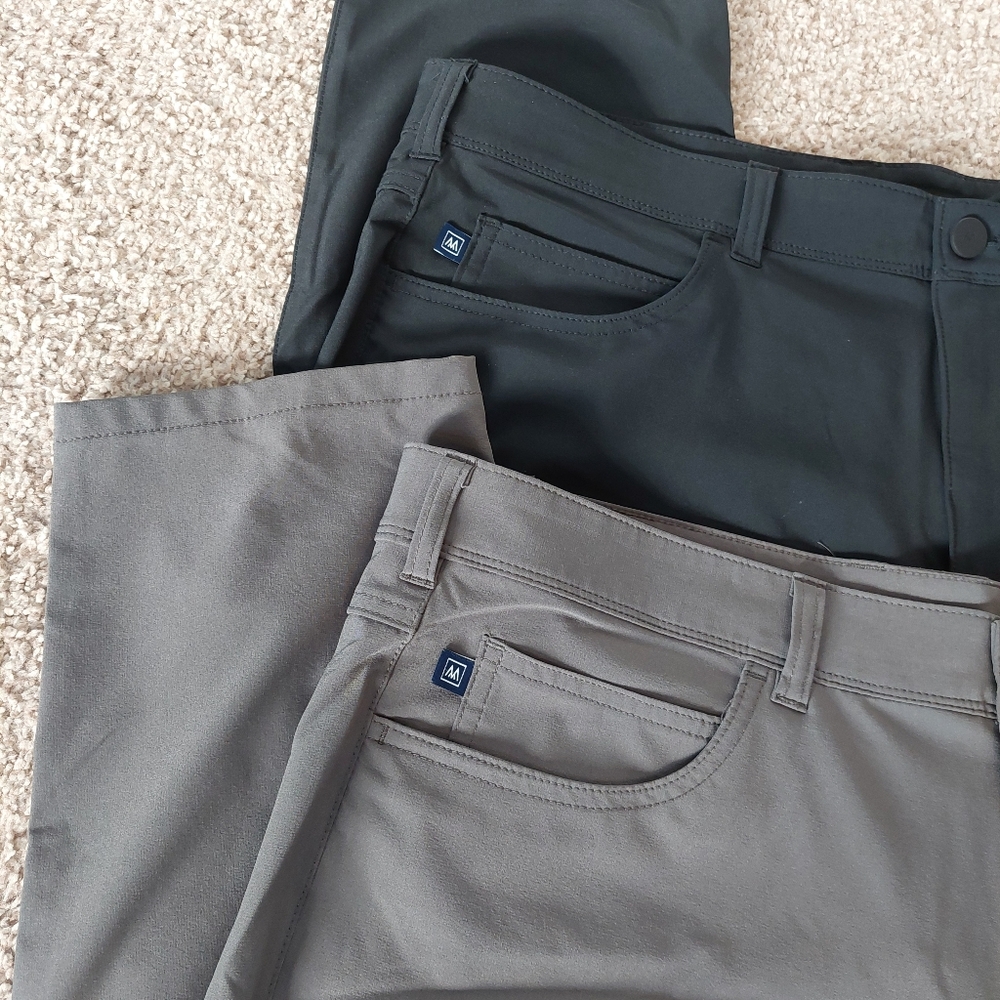 Mizzen + Main Helmsman Slim Performance Pants Men's 38×32 Golf Outdoor - Picture 2 of 6